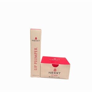 NEXXT Hydrating Lip Care Set Clear Lip Plumper 5ml + Lip Mask 50ml
